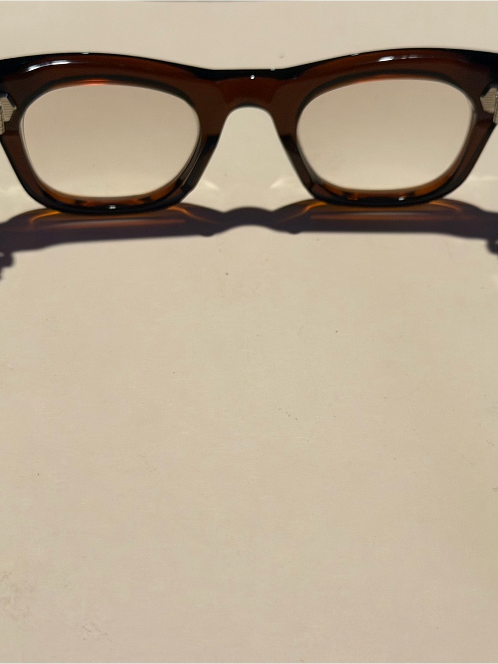 Jacquemus Brown Tortoiseshell Rectangular Men’s Glasses